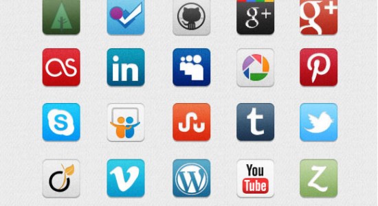 200+ свежих и бесплатных социальных иконок для Ваших сайтов