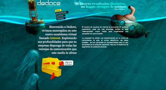 Удивительная подборка красивых сайтов с подводным веб — дизайном