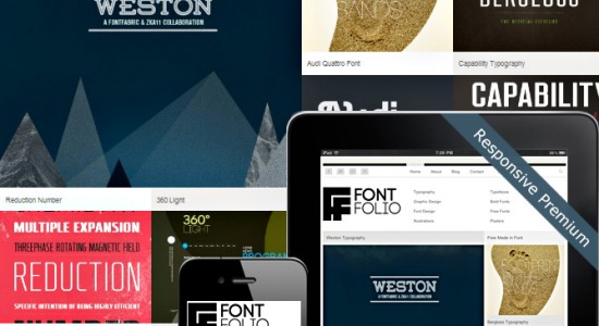 Шаблон для шрифтов - FontFolio