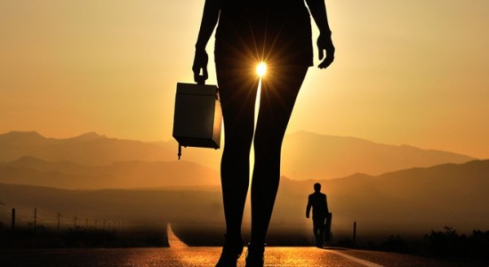 Фото на закате дня