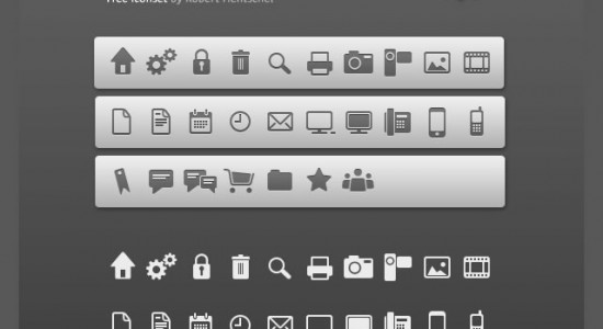 Очень стильные иконки для светлых и тёмных сайтов