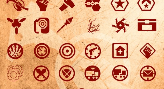 Красивые Photoshop фигуры - Red-Faction