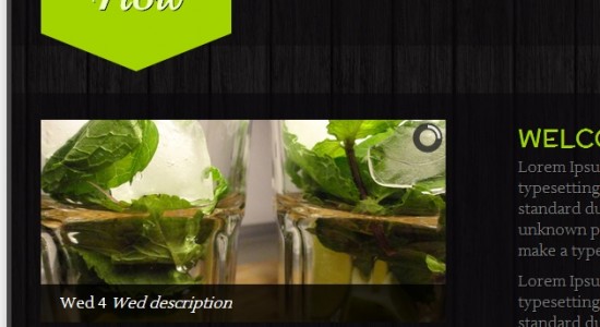 CSS шаблон с адаптивным дизайном в тёмном оформлении