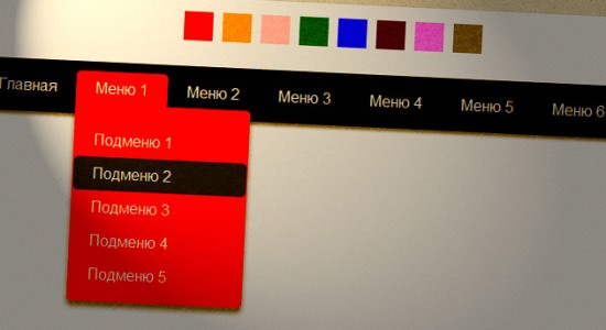 Выпадающее меню на чистом CSS3