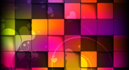 Красивый фон с разноцветными квадратами