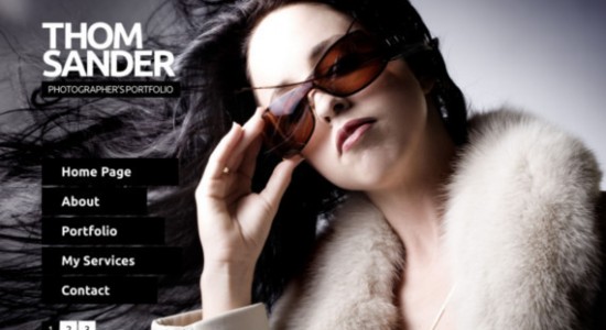 Классный шаблон для портфолио с большим слайдером на HTML